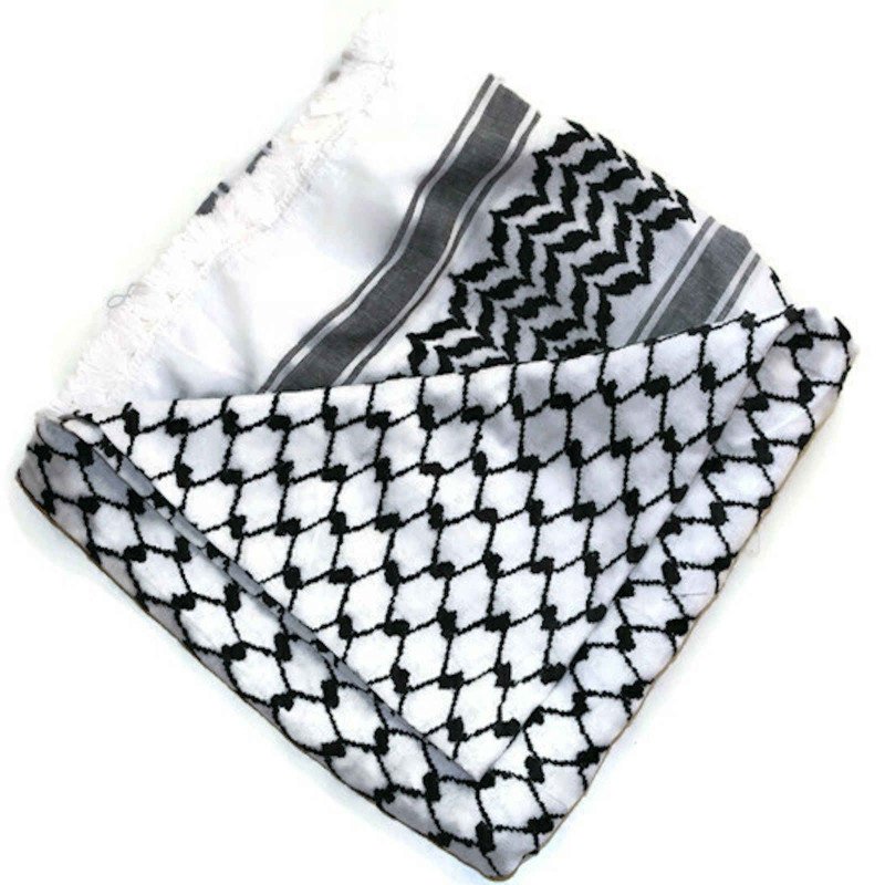 Palestinian keffiyeh - price depends on the region (inside Doha 35 riyals)